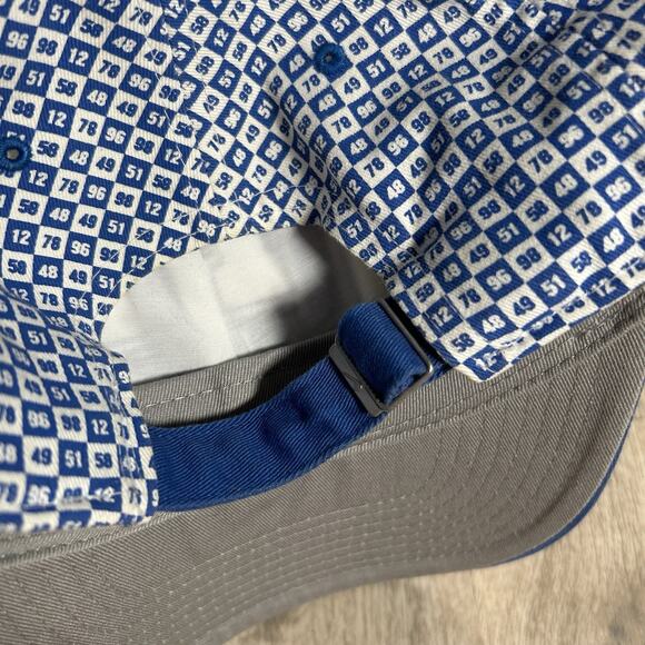 Nike Kentucky Wildcats Strapback Hat College Blue White Checkered AOP Cap - Picture 2 of 8